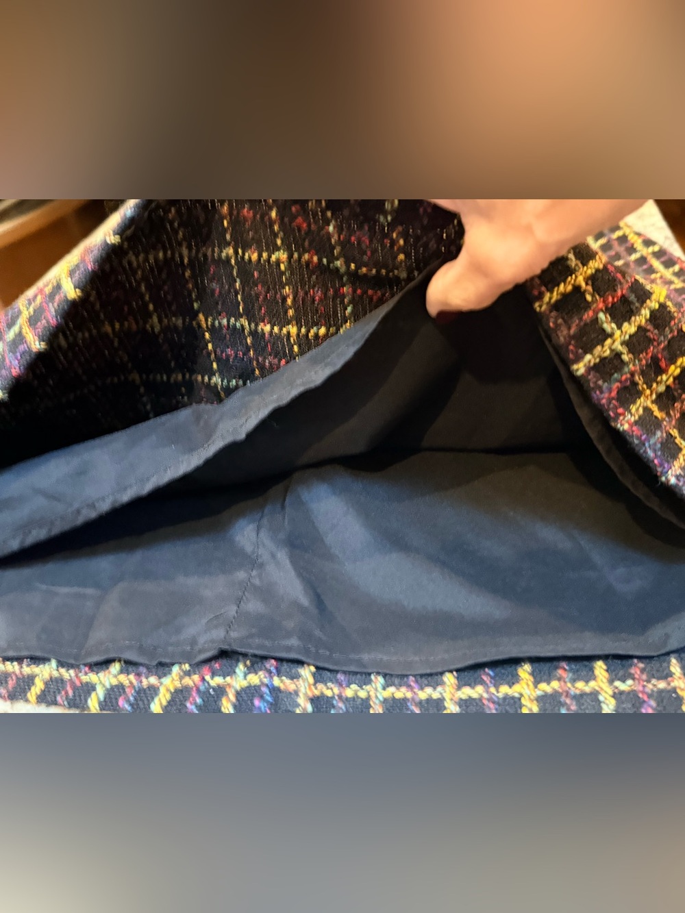 Hutch Multicolor Bouclé Plaid Mini Skirt | Anthropologie | Size Medium - Picture 6 of 11